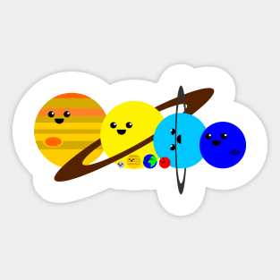 Solar System Sticker